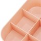 thumbnail image 3 of Storage Box 6 Grids Design Pink Simple Mini Desktop Makeup Organizer with Lid for Jewelry Cosmetic Stationery, 3 of 3