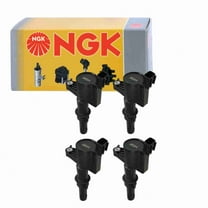 4 pc NGK 48717 Ignition Coils for 2505-247738 36-8050 3L3E-12A366-CA 3L3Z-12029-BA 673-6003 DG511 E508 E508P FD-508 FD508 FD508T GN10182 IC558 IC558SB Spark Plug Wire Boot