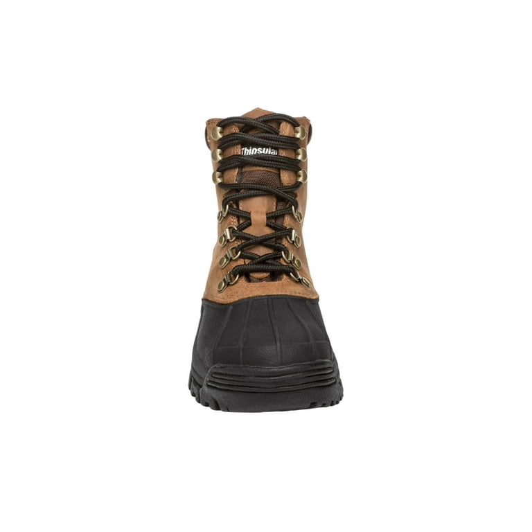 Propet Blizzard Mid Lace Men s Cold Weather Boots Brown Black Size 16 Walmart
