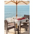 thumbnail image 2 of Outdoor Tablecloth with Umbrella Hole and Zipper, Valentine's Day Square Table Cloth 60x60 Inch Waterproof Tablecloth, Love Heart Roses Romantic Wooden Picnic Table Cover for Patio Camping, 2 of 7