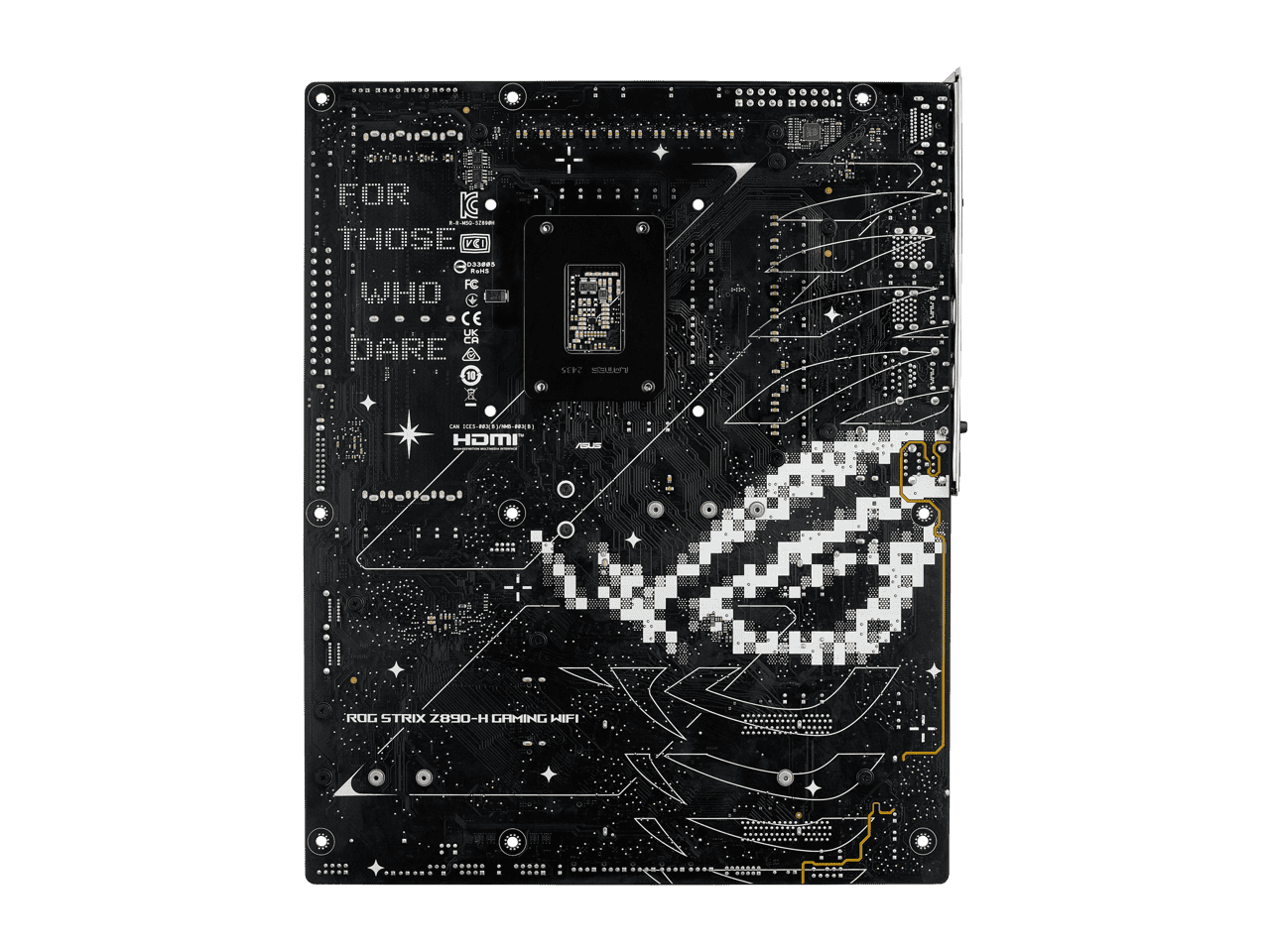 ASUS ROG STRIX Z890-H GAMING WIFI Z890 LGA 1851 ATX motherboard, Intel Core Ultra Series 2 Ready, Advanced AI PC-ready, 16+2+1+2 stages, DDR5, 5Gb LAN, WiFi 7, 4x M.2, PCIe 5.0, USB Type-C, AI OC