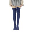 thumbnail image 1 of Female Stocking, Solid Color Jacquard Thigh High Sock Long Tube Socks, 1 of 4