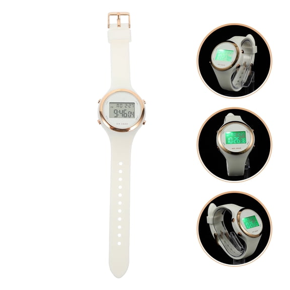 OFFIGAM Outdoor Sports Watch Set, White Digital Display with Multi-Function and Comfortable Strap