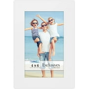 Icona Bay 4x6 White Picture Frame, 1 Pack, Exclusives Collection (US Company)