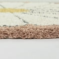 thumbnail image 4 of Mainstays Pink Floral Round Indoor Shag Rug, 47" Round, 4 of 6