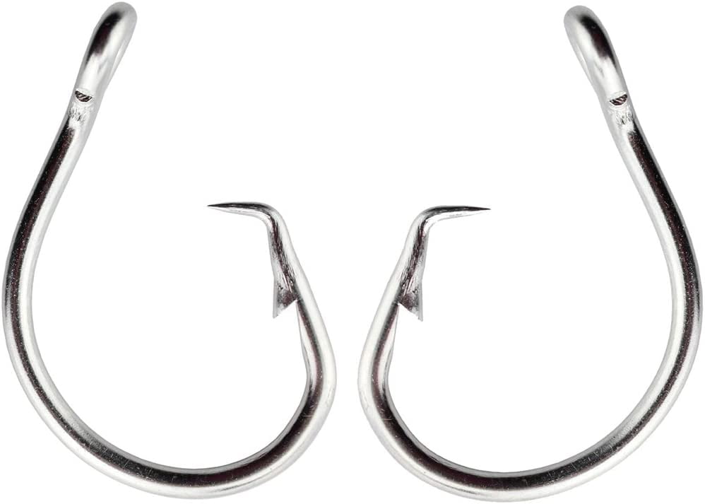 Circle Hook Saltwater Freshwater For Bass and Tuna 8/0 14/0 Perfect Big  Fishing Game Fishing Hook, 20Pack 