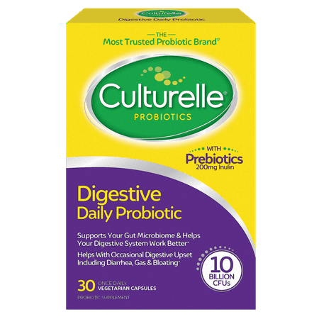 Culturelle Digestive Health Probiotic Capsules- 30 (Best Probiotic Supplement For Kids)