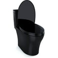 thumbnail image 5 of TOTO® Aquia® IV One-Piece Elongated Dual Flush 1.28 and 0.8 GPF Universal Height, WASHLET®+ Ready Toilet, Ebony- MS646124CEMF#51, 5 of 8