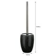 thumbnail image 5 of ELLE Paris Eclat Glitter Toilet Bowl Brush and Holder, Black, 5 of 5