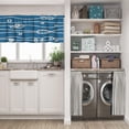 thumbnail image 5 of LALILO Kitchen Curtain Valance With Marine Rope Knot Sea Rod Pocket Window Curtain 52"x 18" Set of 2, 5 of 5