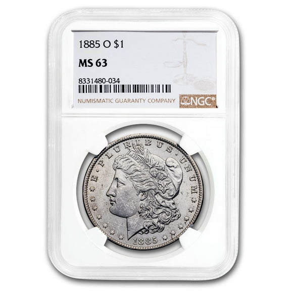 1885-O Morgan Dollar MS-63 NGC