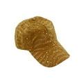 thumbnail image 1 of Glitzy Game Sequin Trim Baseball Cap  - Gold, 1 of 1