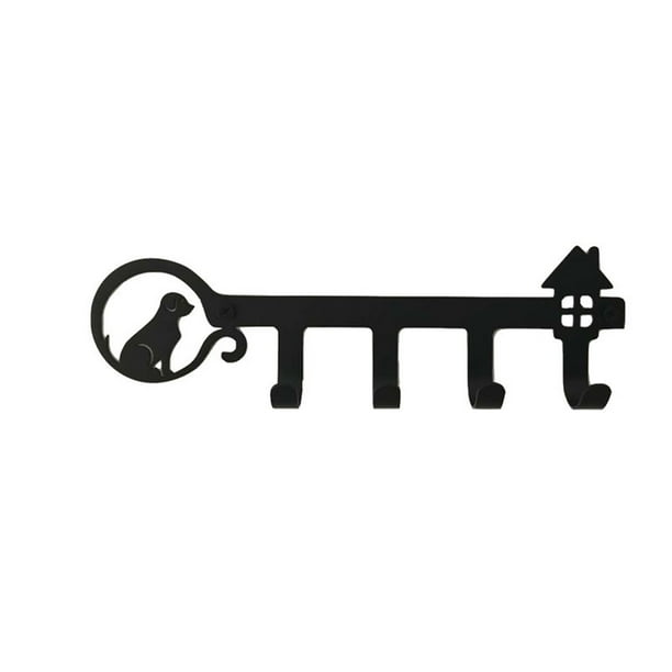 Inteprter Colgador de puerta para llaves, gancho de almacenamiento, decoraciones, instalación práctica, accesorios para el hogar, suministros Almacenamiento y organización del hogar