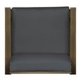 thumbnail image 3 of GDF Studio Capri Outdoor Acacia Wood Club Chairs with Cushions, Gray, 3 of 8