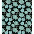 thumbnail image 3 of Floral Duvet Cover Set, Vintage Style Romantic Flowers Budding, Decorative 3 Piece Bedding Set with 2 Pillow Shams, King Size, Charcoal Grey Pale Teal, by Ambesonne, 3 of 3
