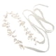 thumbnail image 1 of 1 pieza de accesorio de vestido de novia hecho a mano flor de perla faja nupcial cinturón de cadena nupcial, 1 of 6