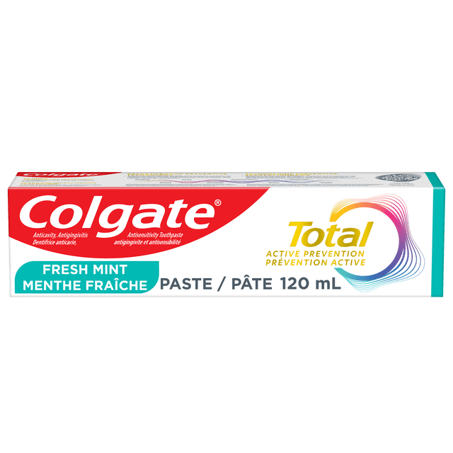 Colgate Total Active Prevention Fresh Mint Toothpaste, 120 ml