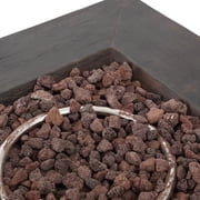 Tabitha Brown Magnesium Oxide Square Gas Fire Pit