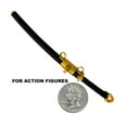 Black Plastic Toy Katana Sword with Removable Sheath for 68 Inch