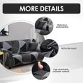 thumbnail image 3 of Stretch Sofa Covers Printed Couch Cover 4 Seat Elastic Universal Sofa Slipcovers for 4 Cushion Couches Polyester Spandex Fitted Furniture Protector with 1 Free Pillow Case, Black Magic, 3 of 8