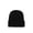 Black, variant on Men Women Solid Color Warm Woolen Knitted Cap Fluorescent Cuffed Beanie Hat