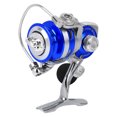 thumbnail image 2 of Todo Metal Mini hielo invierno roca mar pesca señuelo carrete giratorio pesca Ling rueda Tackleblue plata, 2 of 5