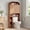 C-Caramel, variant on YOCWO Over The Toilet Storage Cabinet, Mid Century Storage Cabinet Over Toilet with 2 Doors and Open Shelf, Home Space Saver for Bathroom, Living Room, Walnut