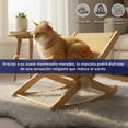 thumbnail image 4 of Mecedora para Gato Bluelander, Cama Mecedora de Madera con Rascador de Yute, Estilo Minimalista de Pino Natural, 4 of 6