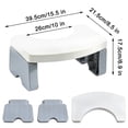 thumbnail image 2 of GARITIN Toilet Stool, Poop Stool Foldable Step Stool for Adults and Kids, Collapsible Bathroom Squat Stool, 2 of 7
