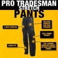 thumbnail image 2 of Pantalones de trabajo DEWALT Protradesman, holgados, negros, para hombre, W38/L31, 2 of 6