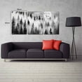 thumbnail image 3 of Vintage Misty Forest Moonlight Canvas Wall Art Print for Bedroom Living Room Home Decor, 3 of 4