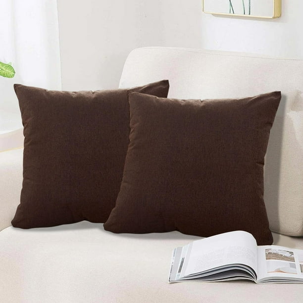 Almohada lumbar de terciopelo - Cojín de 40 cm de color sólido para sofá, cama y apoyo de la espalda de oficina • Juego de una sola pieza