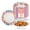 Colorful, variant on DTFMZOV Disposable Paper Bowls 8 oz, 30 Count Heart Bowls, Soak Proof, Microwave-Safe Bowls, 5.5 inch Round Bowls for Home, Camping, Birthday Party Decorations