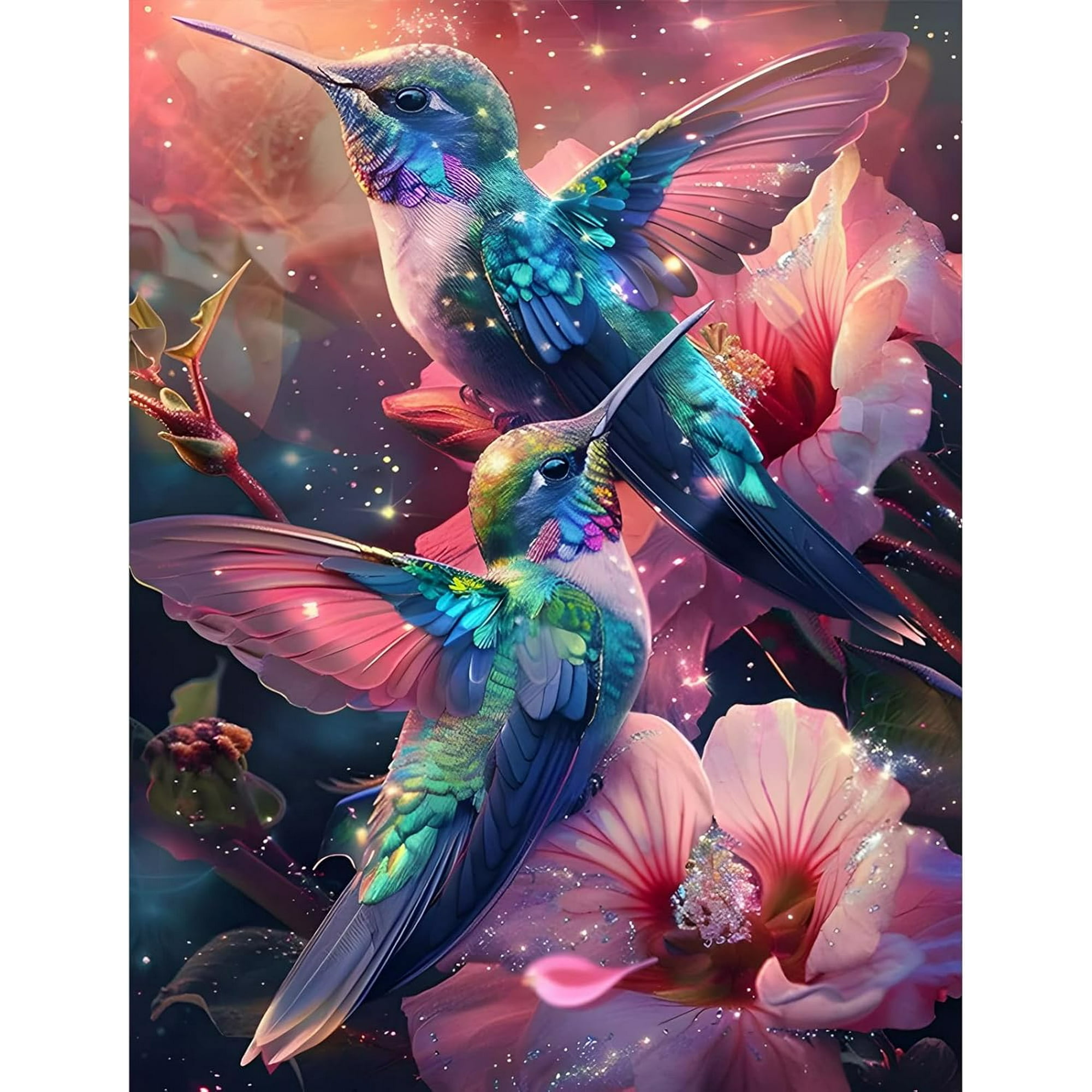 shiyou-Diamond Painting Kits for Adults, DIY Flower Bird Diamond