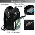 thumbnail image 4 of Naloa Lotus Golden Line Print Business Laptop Backpack,Laptop Bag Rucksack with USB Charging Port, Daypack for Work College Computer Men Women, 4 of 7