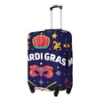 thumbnail image 2 of Kdxio Happy Mardi Gras Pattern Luggage Cover for Travel,Elastic and Durable,Fits 18-32 Inch,Anti-Scratch Suitcase Protector, 2 of 9