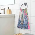 thumbnail image 3 of Yayeee 100% Cotton Hand Towels for Bathroom 16" x 28" Soft Absorbent Kitchen Towel, White Vibrant Flowers, 3 of 7