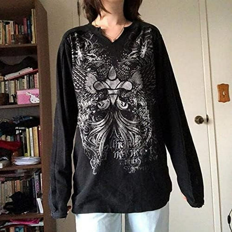 Women Y2k Fairy Grunge Top Shirt Long Sleeve Vintage Women Y2k Fairy Grunge Top Shirt Long Sleeve Vintage