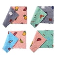 thumbnail image 2 of Oleegame 1PC Ten Dollar Items Double Printed Rag Two Color Dish Towel Coral Pink, 2 of 6