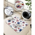 thumbnail image 5 of 4th of July Dish Drying Mat for Kitchen Counter, Super Absorbent Quick Dry Coffee Bar Mat Pad Thin Diatomaceous Sink Mat Non Slip Dish Drainer Mat 23.5x15.5 Independence Day Blue Red Star Fireworks, 5 of 6