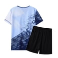 thumbnail image 4 of Gubotare Outfit for Boys Boys' Active Shorts Set - 2 Piece Performance T-Shirt and Shorts - Athletic Clothing Set for Boys Size 13-14 (Navy,13-14 Years), 4 of 4