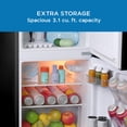 thumbnail image 6 of Avanti Retro Series Compact Refrigerator and Freezer, 3.1 cu. ft., in Black (RMRT30X1B-IS), 6 of 20