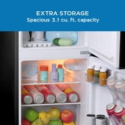 Avanti Retro Series Compact Refrigerator and Freezer, 3.1 cu. ft., in Black (RMRT30X1B-IS)