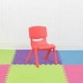 thumbnail image 3 of Flash Furniture Kids Plastic Stacking Chair (10 Pack), Red, 3 of 15