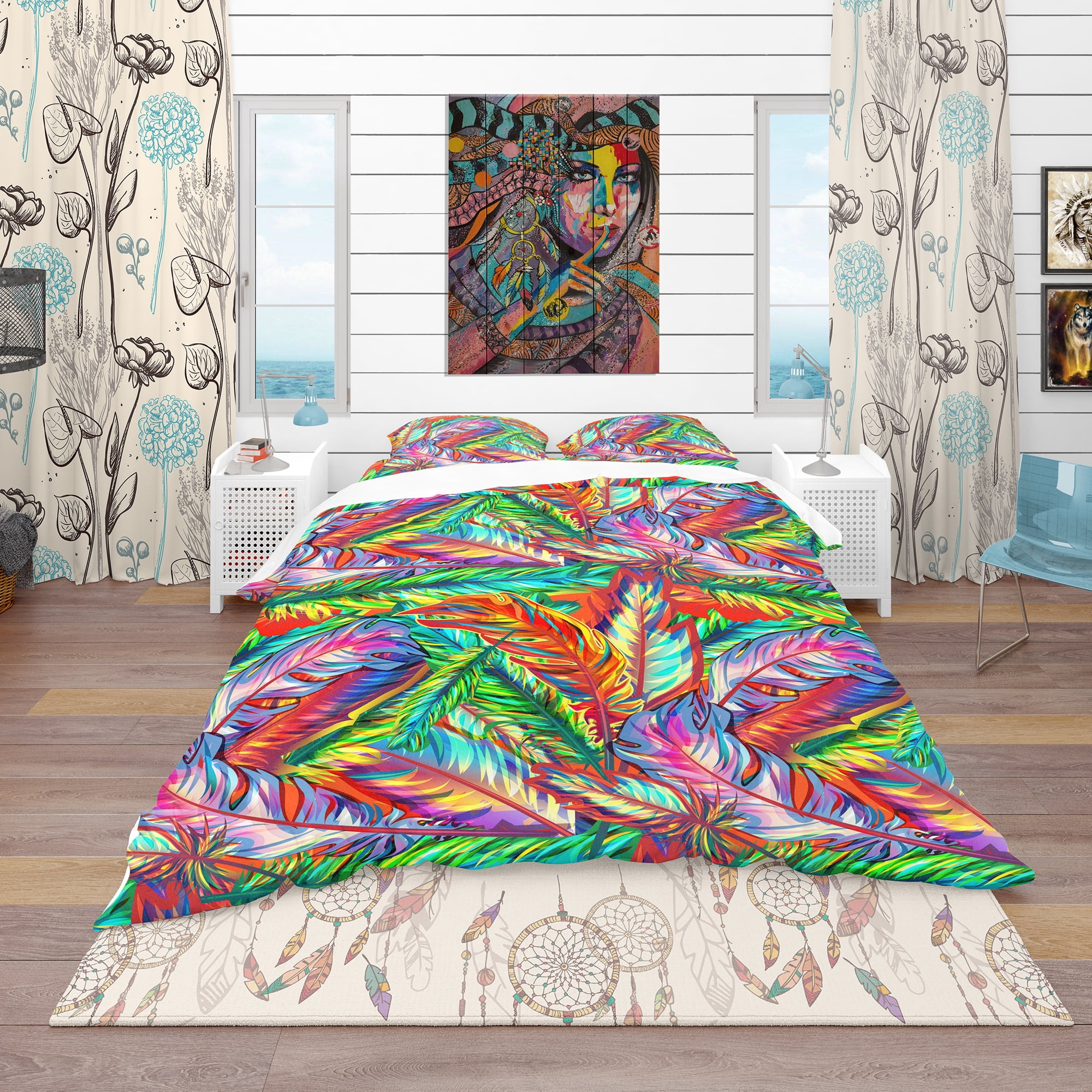 Designart 'Bright Texture' Southwestern Duvet Cover Set