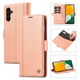 thumbnail image 1 of SaniMore for Samsung Galaxy A13 5G 6.5" 2021 Case, PU Leather Magnetic Flip Folio Shell with Card Holders RFID Blocking Kickstand Shockproof TPU Magnetic Closure Business Cover, Rosegold, 1 of 10