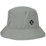 Signatures Bucket Golf Hat, Cross Clubs Performance Sun Hat, Breathable, Lightweight, One Size, Adult, Grey