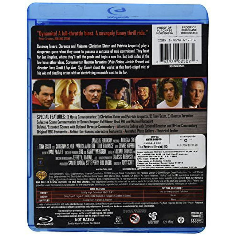 True Romance Unrated Drama Movie - Blu-ray - Walmart.com