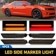 thumbnail image 4 of Kojem 4Pcs Front Rear Led Bumper Side Marker Light  for 2010-2015 Chevy Camaro Smoked Lens, 4 of 10