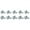 Silver, variant on 0.75 in. Body Bolt Clips, Silver - Pack of 10